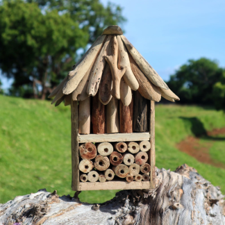 Bienen- und Insektenhaus aus Treibholz – Doppelmodell