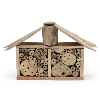 Bienen- und Insektenhaus aus Treibholz – Breites Modell