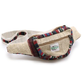 Gürteltasche aus Hanf und Baumwolle