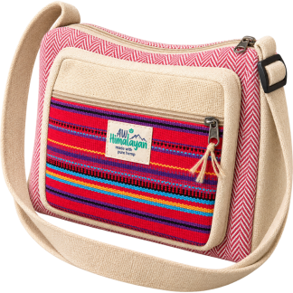 Messenger-Tasche aus Hanf und Baumwolle