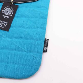 Gepolsterte Laptophülle – Türkis, Stonewash