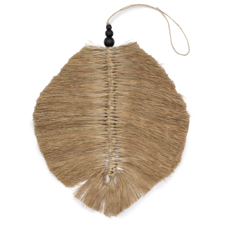 Hängendes Raffia-Blatt – 35 cm