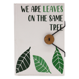 Kleines Notizbuch mit Band – Leaves on the Same Tree