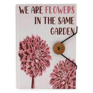 Kleines Notizbuch mit Band – Flowers in the Same Garden