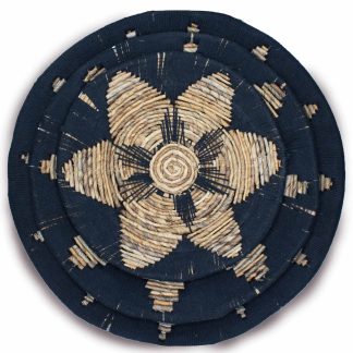 Wandschalen aus Seegras – Schwarz, 3er-Set